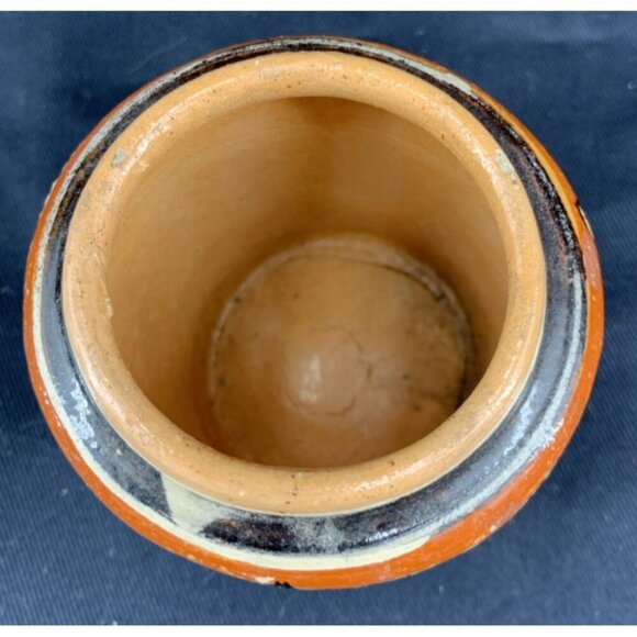 Vintage Mexico Small Clay Vase Man on Siesta 2.5" - Picture 5 of 8